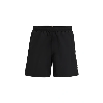 Abbildung von BOSS Herren Dolphin Badeshorts mit Streifen und Logo Schwarz001 XL