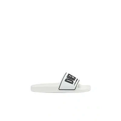 Abbildung von Diesel Badesandale white/black, Damen, Größe: 40, White/black Schuhe