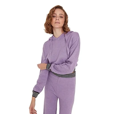 Abbildung von Trendyol Damen Thmaw23kz0002/Lila Sweatshirt, violett, L
