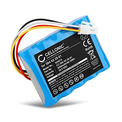 Abbildung von CELLONIC Akku kompatibel mit Gardena Sileno, Husqvarna Sileno &amp; Life, Automower 315, 315X, 420, 430X, 450X, R100Li, R100Lic, (589586201) 18.5V 2600mAh