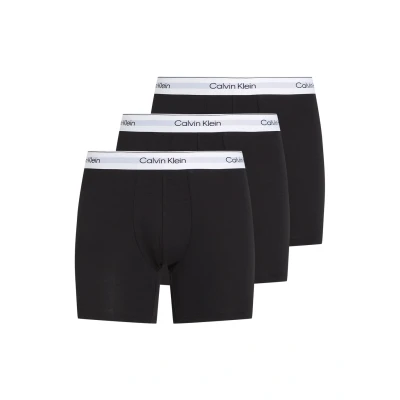 Abbildung von Calvin Klein Underwear Modern Stretch Boxer Brief 3 PACK Panties, Herren, Größe: Small, Black