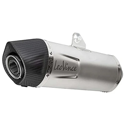 Abbildung von Auspuffanlage LeoVince Komplettanlage SBK LV ONE EVO, Edelstahl, Carbon Kappe, mit Zulassung für Yamaha X Max 125 / Iron Kat
