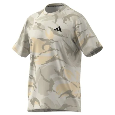 Abbildung von adidas Men&#039;s Train Essentials Seasonal Camo Tee T Shirt, Grey Five/Grey six/Carbon/Black, S Tall