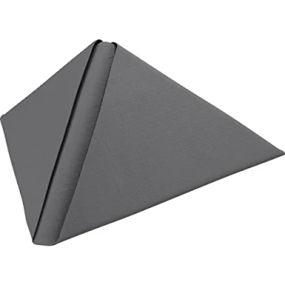 Abbildung von Duni Servietten Dunilin Granite Grey 40 x cm 45 Stück