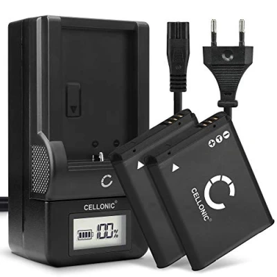 Abbildung von CELLONIC 2X BP70A AD43 00194A Akku kompatibel mit Samsung MV800 WB30f WB35f WB50f ST72 ST77 ST150f PL20 PL100 PL120 ES65 ES80 ES90 3.6V 3.7V 700mAh + Ladegerät