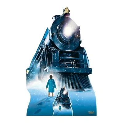 Abbildung von Star Cutouts SC4380 Polar Express Zug Pappaufsteller mit Mini