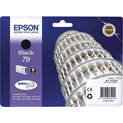 Abbildung von Epson Original T79 Tintenpatrone Pisa, WF 4630DWF 4640DTWF 5110DW 5190DW 5620DWF 5690DWF 5690DWF, (schwarz)