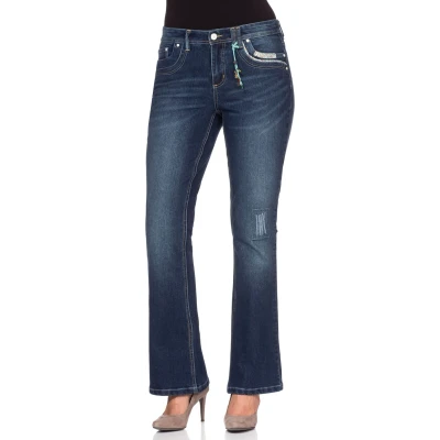 Abbildung von sheego by Joe Browns Bootcut Jeans Große Größen mit Pailletten am Bund
