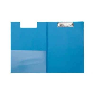 Abbildung von MAUL Schreibmappe A4 Mappe aus Pappe mit Folienüberzug zum Zuklappen Dokumentenmappe Fach für Papier Praktische Dokumententasche Aufhängen Aktenmappe Büro Hellblau