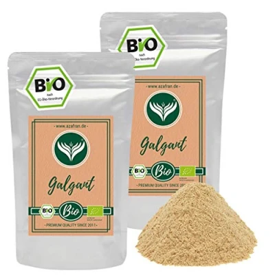Abbildung von Azafran BIO Galgant Wurzel gemahlen (Pulver), Galgantpulver 500g