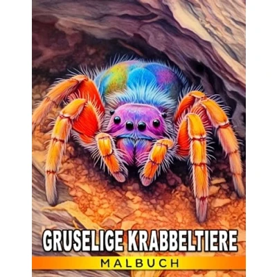 Abbildung von Gruselige Krabbeltiere Malbuch: Entdecke die Welt der Schlangen, Spinnen und Insekten in diesem furchterregend unterhaltsamen Ausmal Erlebnis für Kinder im Alter von 7 9 Jahren