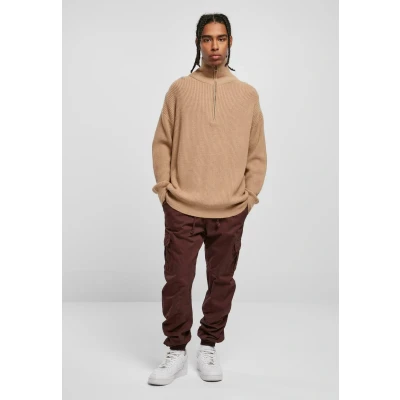 Abbildung von Urban Classics Troyer Strickpullover, Herren, Größe: Small, Unionbeige
