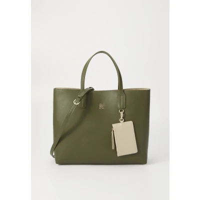 Abbildung von Tommy Hilfiger Satchel &quot;TH ICON SATCHEL&quot;, Damen Umhängetasche, Tragetasche mit Innentasche