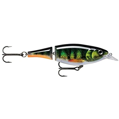 Abbildung von Rapala Unisex Adult X Rap Jointed Shad Angelköder Angelzubehör Zweigeteilter Kunstköder Süßwasser Spinnköder Lauftiefe 1.2 2.4m Fischköder 13cm, 46g Hergestellt in Estland Live Perch, Standard