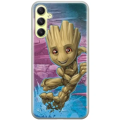 Abbildung von ERT GROUP Handyhülle für Samsung A34 5G Original und offiziell Lizenziertes Marvel Muster Groot 001 optimal an die Form des Handy angepasst, hülle aus TPU