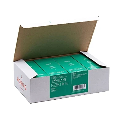 Abbildung von J. Hornig Grüner Tee, natürlicher Grüntee ohne zugesetzte Aromen, frisch herber Geschmack, 4 x 25 Beutel, 100 Teebeutel Vorratspack