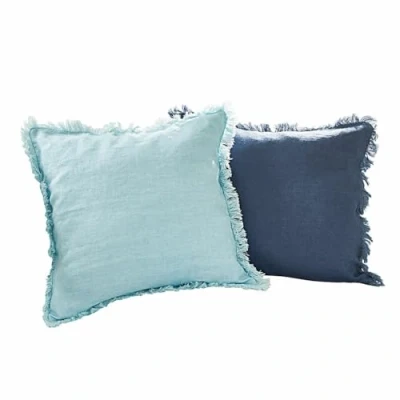 Abbildung von Kissenhülle 2er Set Quebo türkis/blau, Mirabeau (2 Stück)
