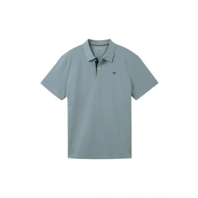 Abbildung von TOM TAILOR Herren Basic Piqué Poloshirt, 27475 Grey Mint, S