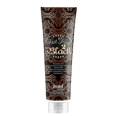 Abbildung von Devoted Creations Fast Track 2 Black Dark Tan Maximizer Bräunungslotion, 240 ml