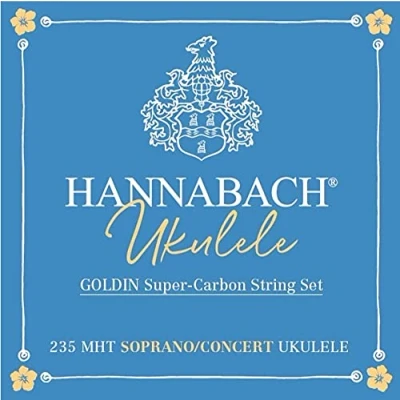 Abbildung von Hannabach Ukulele Saiten Sopran/Concert, Goldin, Satz 235MHT