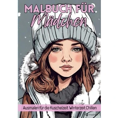 Abbildung von Malbuch für Mädchen Ausmalen die Kuschelzeit, Winterzeit, Chillen Teenager, Tweens und Erwachsene Kinder Geschenk zum Wichteln Weihnachten ... Wichtelzeit Mitbringsel Nikolaustag
