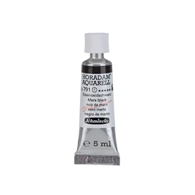 Abbildung von Schmincke HORADAM® AQUARELL feinste Künstler Aquarellfarben, Eisenoxidschwarz 5 ml