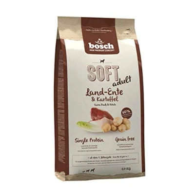 Abbildung von bosch HPC SOFT Land Ente &amp; Kartoffel halbfeuchtes Hundefutter für ausgewachsene Hunde aller Rassen Single Protein grain free 1 x kg