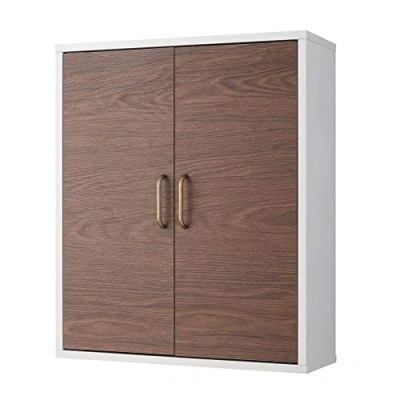 Abbildung von Teamson Home Tyler Holz Badezimmer Wand Medizinschrank 18 cm x 50,8 61 Weiß/Braun EHF F0011