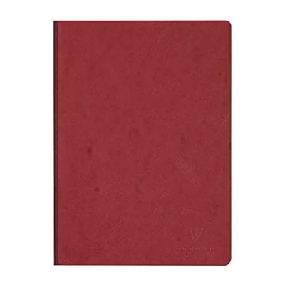 Abbildung von Clairefontaine 791422C Notizbuch / Heft AgeBag DIN A4 21xx29,7 cm, mit Leinenstruktur, kariert 96 Blatt, Rot, 1 Stück
