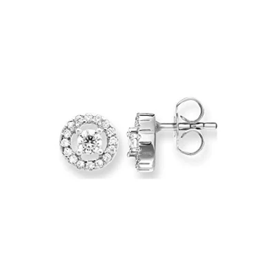 Abbildung von Thomas Sabo Damen Ohrstecker 925 Silber Zirkonia weiß Brillantschliff SCH150029