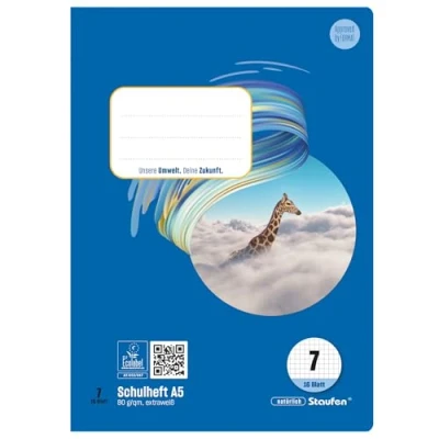 Abbildung von Staufen Style Schulheft 10 Hefte je 16 Blatt, DIN A5, Lineatur 7 (7 mm kariert), 80 g/m² Papier