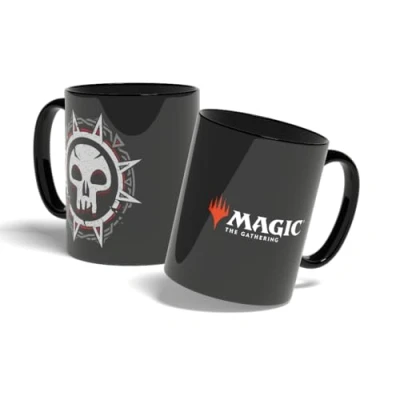 Abbildung von Konix Magic The Gathering Tasse Keramiktasse 320 ml Schwarz Mana Motiv