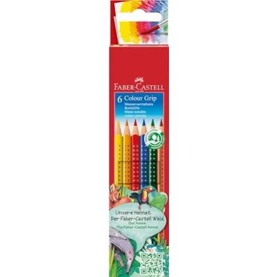 Abbildung von Faber Castell Farbstift Colour GRIP 112406 farbig sortiert 6 St./Pack.