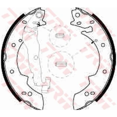 Abbildung von TRW GS8524 Bremsbacken 228 40 SUZUKI: Samurai SUV, RENAULT: CLIO 1, Rapid Kastenwagen, VOLVO: 340 360 Limousine