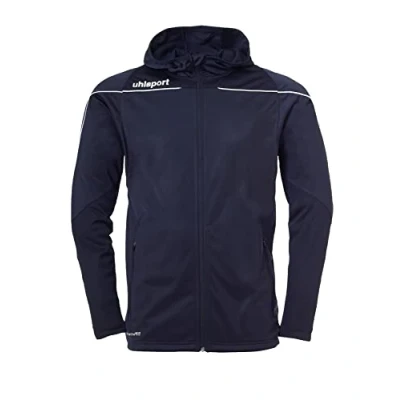Abbildung von uhlsport Kinder Stream 22 Track Hood Jacke, Marine/Weiß, 140