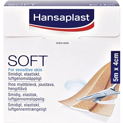 Abbildung von Hansaplast Soft Pflasterrolle, 5m x 4cm 1 St