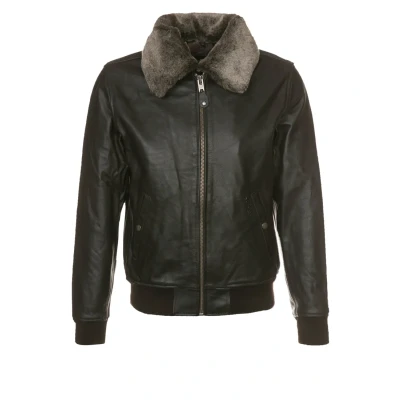 Abbildung von Schott Lederjacke, Herren, Größe: Medium, Dark brown