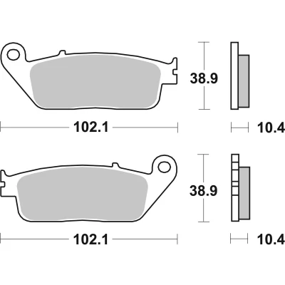 Abbildung von TRW Sinter Maxi Scooter MCB631SRM Bremsbelagsatz