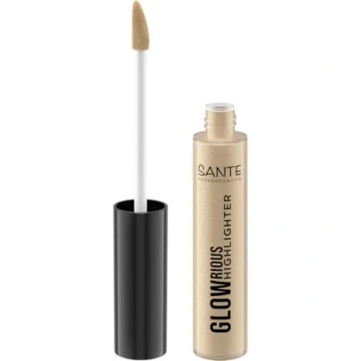 Abbildung von SANTE Naturkosmetik GLOWrious Liquid Highlighter 01 Natürlicher Glow für unwiderstehlich schöne Schimmereffekte, vegan und tierversuchsfrei, 9 ml