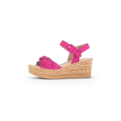 Abbildung von Gabor Plateausandalette, Damen, Größe: 38, Pink Schuhe