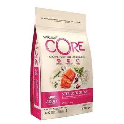 Abbildung von Wellness Core Grain Free Cat Sterilised Lachs Katzenfutter 4 kg...