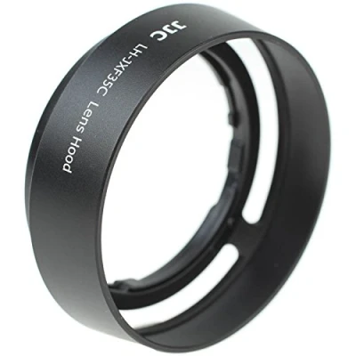 Abbildung von JJC LH JXF35C Black Gegenlichtblende (Streulichtblende, Sonnenblende) für Fujinon XF35mm und XF23mm f/2 ersetzt Fuji XF35 2 (schwarz)