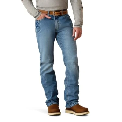 Abbildung von ARIAT Herren Rebar M4 Slim Fit Durastretch Straight Leg Jeans, Auswaschen, 36W x 34L