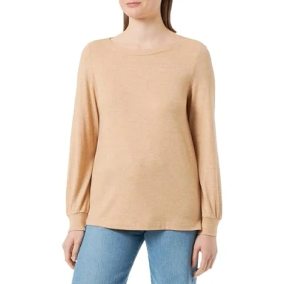 Abbildung von s.Oliver Longsleeve Strickpullover, Damen, Größe: 44, Sandstein