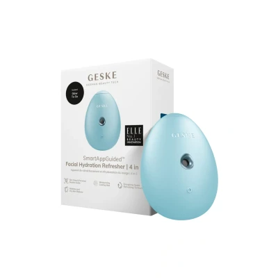 Abbildung von GESKE SmartAppGuided™ Facial Hydration Refresher 4 in 1 Wasserzerstäuber Gesichtsdampfer Wasserspray Face Mister Gesichtsreinigungsgerät Sprühnebler Kosmetik natürlicher Glow