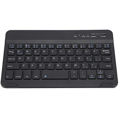 Abbildung von Elprico Bluetooth Tastatur, drahtlose Tastatur aus Aluminiumlegierung Tragbare 7 8 Zoll für Android Win