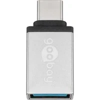 Abbildung von goobay USB C/USB A OTG Super Speed Adapter für den Anschluss von Ladek Kabel