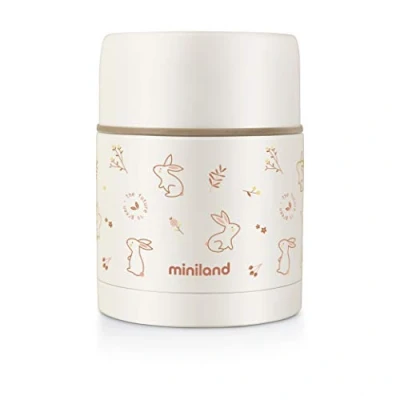 Abbildung von Miniland 89348 Nature Food Thermos Bunny, beige