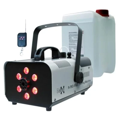 Abbildung von E Lektron N 910 RGB DJ Party Nebelmaschine 900W mit LED Beleuchtung inkl. 5L Nebelfluid