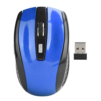 Abbildung von ciciglow Drahtlose Maus, Silent Mouse 2.4G Tragbare Mobile Optische Maus mit USB Empfänger Einstellbare DPI für Gaming Zubehör Notebooks(Blau)